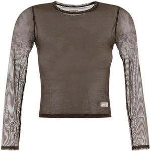 Alexander Wang, Dames, Tops, Bruin, Maat: S