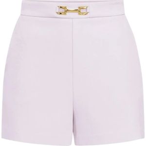 Elisabetta Franchi, Dames, Korte broeken, Roze, Maat: XS