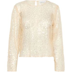 Karen by Simonsen, Dames, Blouses & Shirts, Wit, Maat: S