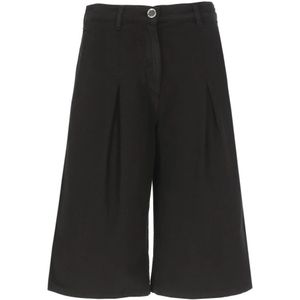 Pinko, Dames, Korte broeken, Zwart, Maat: XS Katoen,