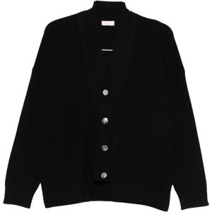 Liu Jo, Dames, Truien, Zwart, Maat: XS Viscose,