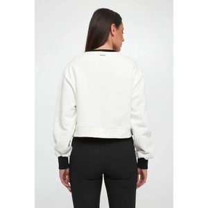 Pinko, Dames, Sweatshirts & Hoodies, Wit, Maat: XS Katoen,