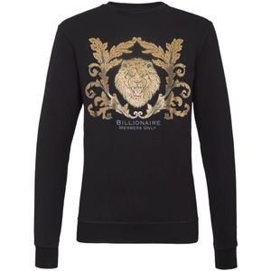 Billionaire, Heren, Sweatshirts & Hoodies, Zwart, Maat: XS Katoen,