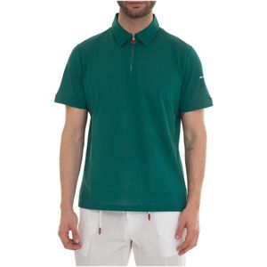 Kiton, Heren, Tops, Groen, Maat: XL Katoen,