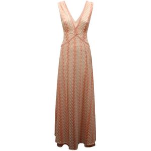 PHO Firenze, Dames, Jurken, Veelkleurig, Maat: S Katoen,