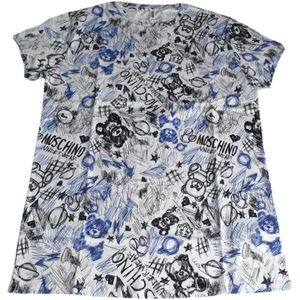 Moschino, Dames, Tops, Veelkleurig, Maat: S Katoen,