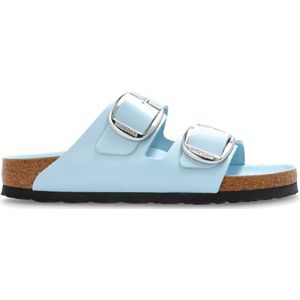 Birkenstock - Arizona BIG Buckle Slides - Dames Schoenen - Lichtblauw - Leer