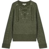 Fabienne Chapot - Trui - Groen Gemêleerd - Gebreide Truien