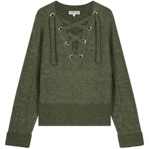 Fabienne Chapot - Trui - Groen Gemêleerd - Gebreide Truien