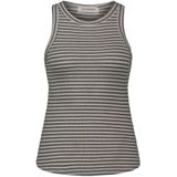 Sofie Schnoor - Julliesw - Tanktop - Gestreept Legergroen - Aansluitend Ontwerp