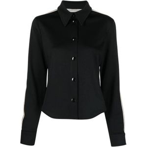 Palm Angels, Dames, Blouses & Shirts, Zwart, Maat: S Jersey,