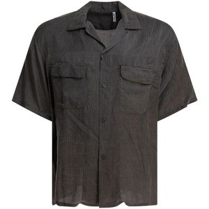 Kaptain Sunshine, Heren, Overhemden, Zwart, Maat: L Zijde,