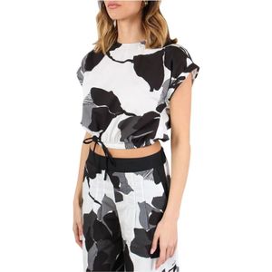 Manila Grace, Dames, Blouses & Shirts, Veelkleurig, Maat: S Katoen,