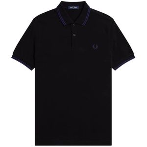 Fred Perry, Heren, Tops, Zwart, Maat: L Katoen,