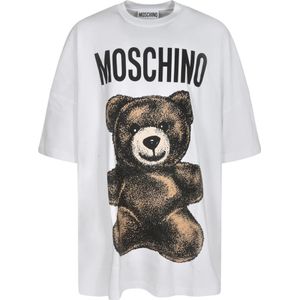 Moschino, Heren, Tops, Wit, Maat: L