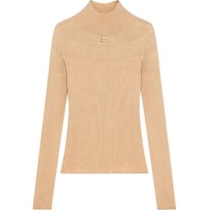 Courrèges, Dames, Truien, Beige, Maat: M