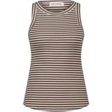 Sofie Schnoor - Tanktop - Gestreept Legergroen - Aansluitend Ontwerp