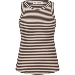 Sofie Schnoor - Tanktop - Gestreept Legergroen - Aansluitend Ontwerp