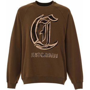 Roberto Cavalli, Heren, Sweatshirts & Hoodies, Groen, Maat: M