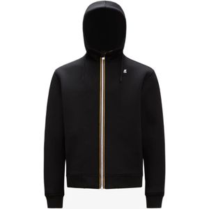 K-Way, Heren, Sweatshirts & Hoodies, Zwart, Maat: 2XL Poliester,