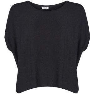 Lind, Dames, Blouses & Shirts, Zwart, Maat: S/M Nylon,