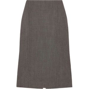 MM6 Maison Margiela, Dames, Rokken, Bruin, Maat: XS Wol,