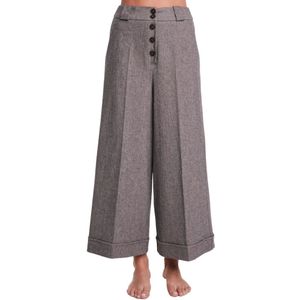 Alessia Santi, Dames, Broeken, Grijs, Maat: XS