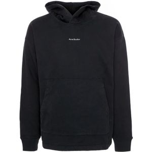 Acne Studios, Heren, Sweatshirts & Hoodies, Zwart, Maat: S Katoen,