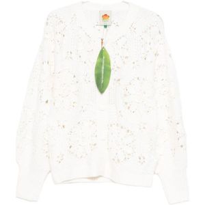 Farm Rio, Dames, Truien, Wit, Maat: M Wol,