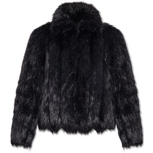 Balenciaga, Dames, Jassen, Zwart, Maat: XS Poliester,