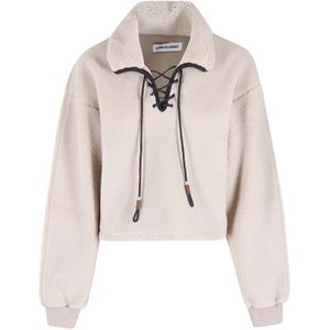 LOW Classic, Dames, Jassen, Beige, Maat: M Fleece,
