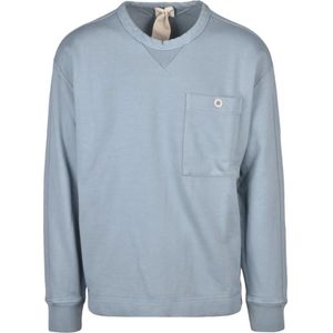 Ten C, Heren, Sweatshirts & Hoodies, Blauw, Maat: XL Katoen,