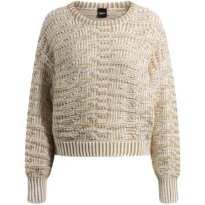 Hugo, Dames, Truien, Wit, Maat: L Katoen,