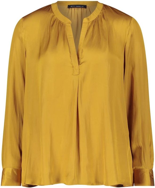 Betty Barclay - Lange Blouse - Geel - Polyester - Relaxed Silhouet