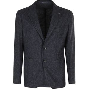 Tagliatore, Heren, Jassen, Blauw, Maat: 3XL Katoen,