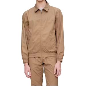 A.p.c., Heren, Jassen, Beige, Maat: S Katoen,