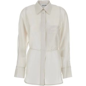 LOW Classic, Dames, Blouses & Shirts, Wit, Maat: M Poliester,
