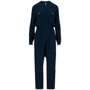Mauro Grifoni, Dames, Jumpsuits & Playsuits, Blauw, Maat: XS Katoen,