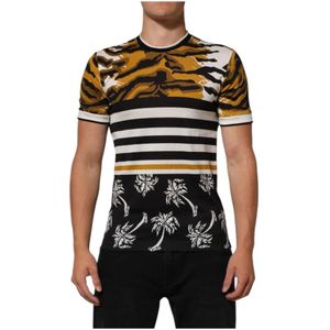 Dolce & Gabbana, Heren, Tops, Veelkleurig, Maat: S Katoen,
