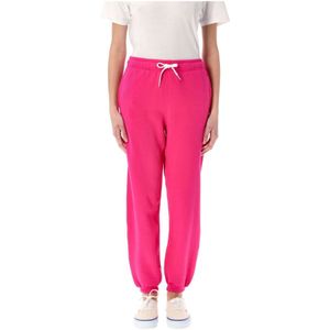 Polo Ralph Lauren, Dames, Broeken, Roze, Maat: XS Fleece,