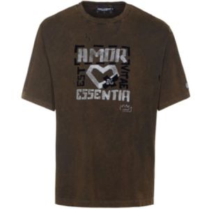 Dolce & Gabbana, Heren, Tops, Bruin, Maat: L