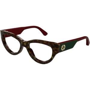 Gucci - Accessoires - Bruin - Optische Bril - Cat-eye Vorm - 53 MM