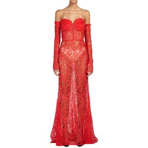 Doris S, Dames, Jurken, Rood, Maat: M