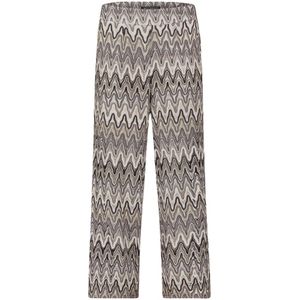 Betty Barclay - Hoge Taille Marlene-broek - Veelkleurig - Zigzag-ontwerp