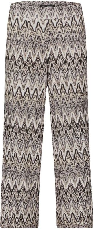 Betty Barclay - Hoge Taille Marlene-broek - Veelkleurig - Zigzag-ontwerp