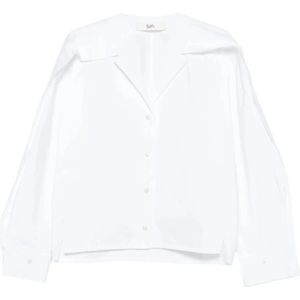 Séfr, Dames, Blouses & Shirts, Wit, Maat: XS Katoen,