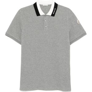 Moncler, Heren, Tops, Grijs, Maat: L Katoen,