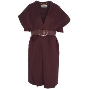 Elisabetta Franchi, Dames, Jassen, Paars, Maat: M Wol,