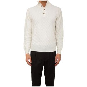 Paolo Pecora, Heren, Truien, Wit, Maat: XL Wol,