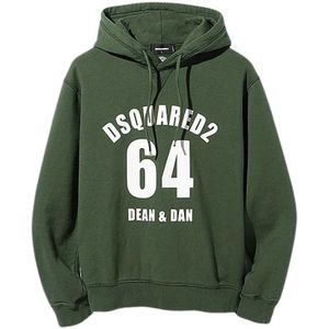 Dsquared2, Heren, Sweatshirts & Hoodies, Groen, Maat: XS Katoen,